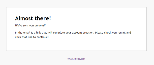 linode账号注册成功