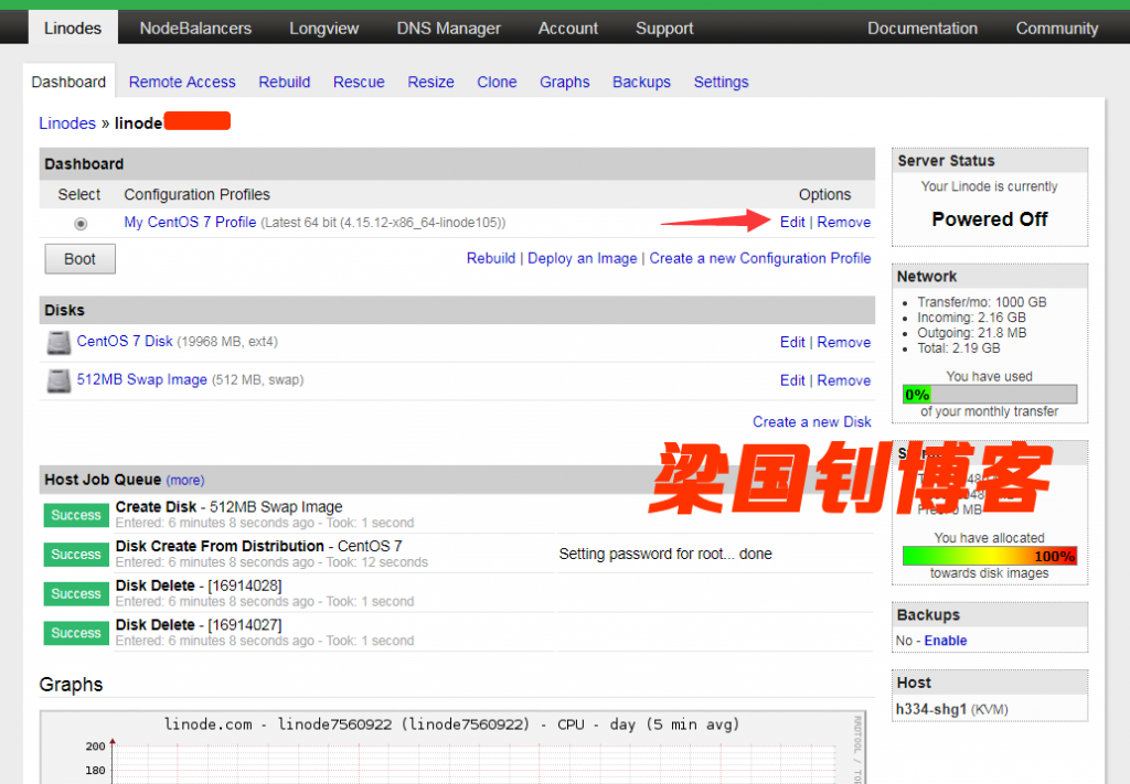 选择Linode VPS
